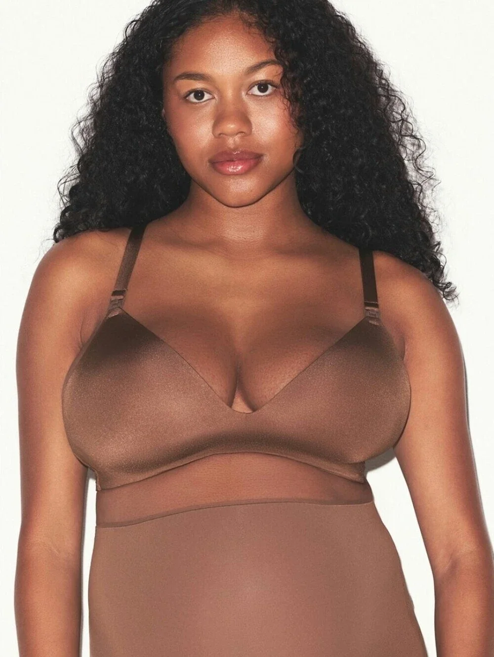 Skims Wireless Form Maternity T-Shirt Demi Nursing Bra In Jasper Size 36B NWT